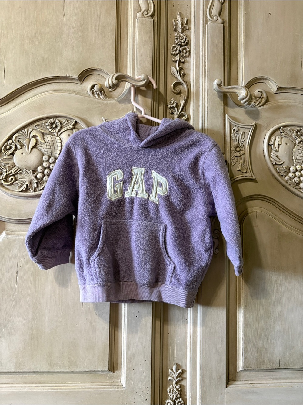 GAP Kids Purple Pullover Hoodie with Front Pocket